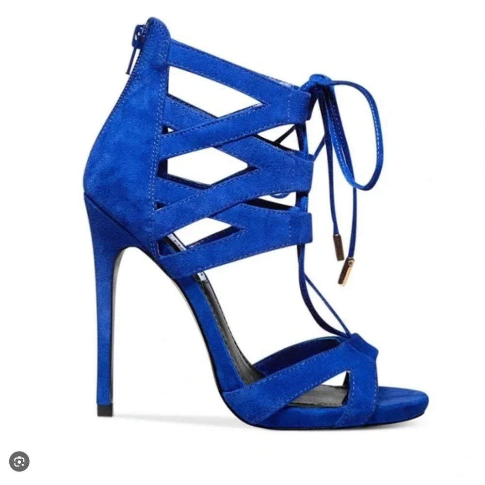 Steve Madden Maiden blue strappy heel sandals
